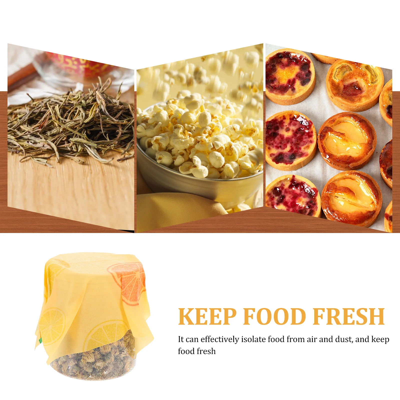 3pcs Reusable Beeswax Food Wrap Organic Bees Wax for Bread Cheese Sandwich beeswax cloth wax