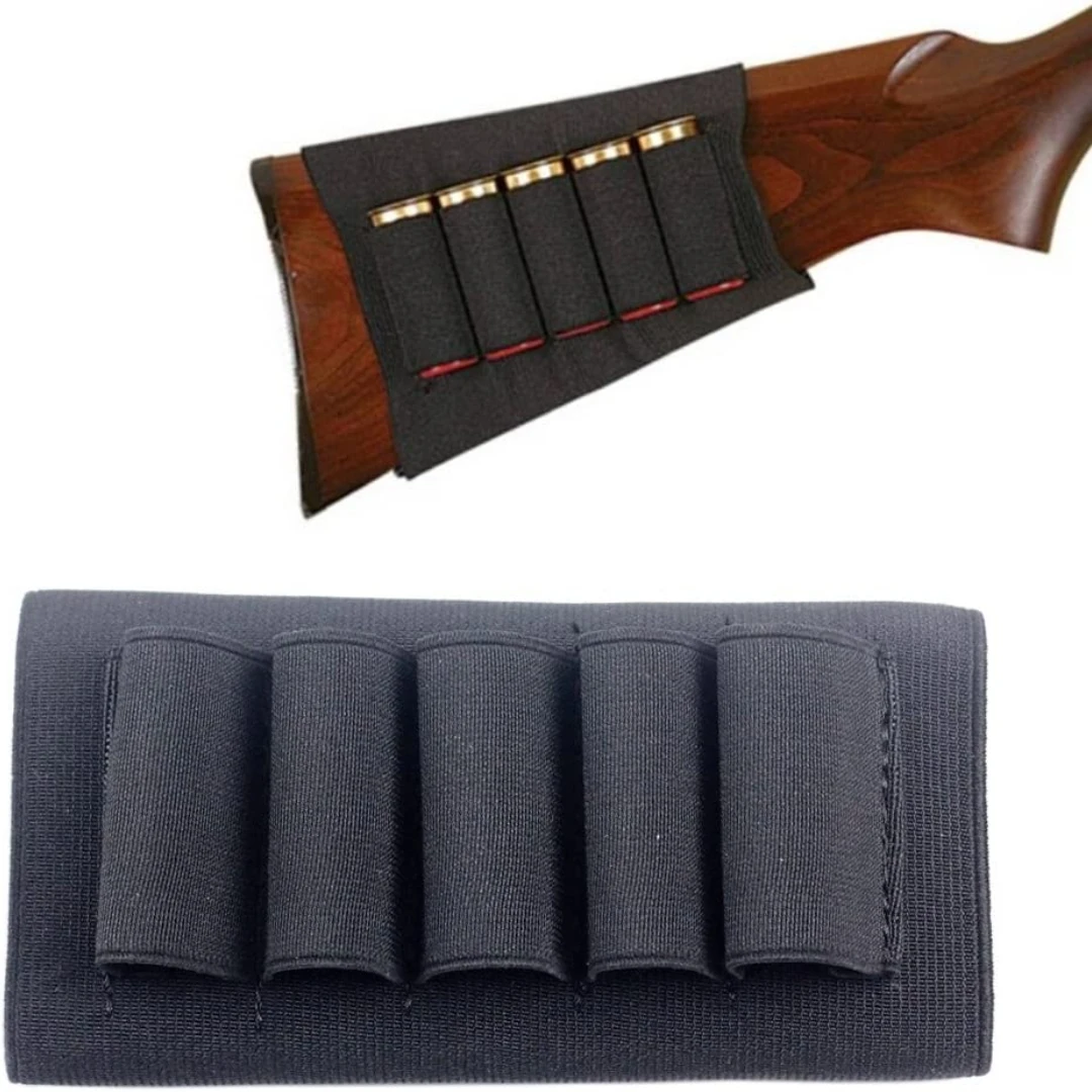 

Buttstock Shell Holder Butt Stock Ammo Shell Holder for 12G 12 Gauge/20G 20 Gauge (Black)