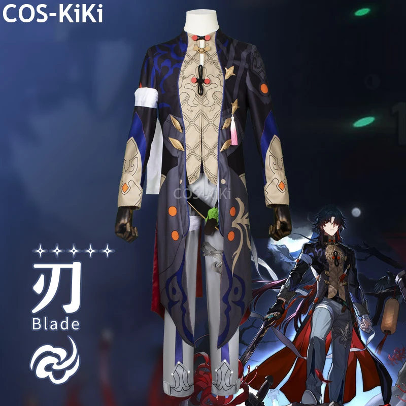 

COS-KiKi Honkai: Star Rail Blade Game Suit Cosplay Costume Gorgeous Handsome Uniform Halloween Carnival Party Outfit Any Size