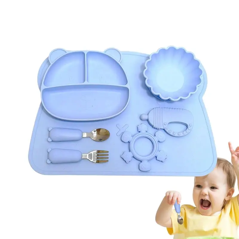 Детская силиконовая разделенная присоска 6 шт.