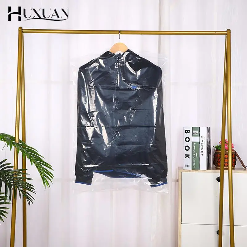 

20pcs Clothing Dress Garment Suit Coat Dust Cover Protector Wardrobe Storage Bag Home Storage Hanging Transparent Bag