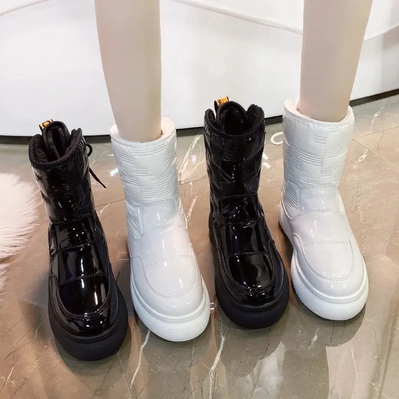 

Winter New Women Snow Boots Ladies Ankle Boots Female Fashion Warm Woman Shoes Thick Plush Waterproof Non-slip Short Boots
