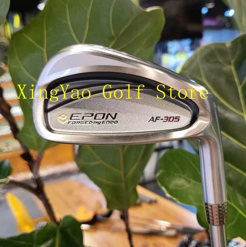 Новые клюшки для гольфа EPON AF-305 мужские утюги со стальным/графитовым стержнем и