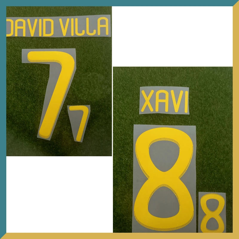 

Retro 2010 Spain #8 Xavi Nameset #7 David Villa #9 Torres Printing Soccer Patch Badge