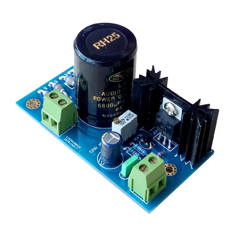

DLHiFi LM317 + TL431 AC6V - AC25V вход DC 3V3 - DC25V oвыход 1.5A Высокоточный Линейный стабилизатор напряжения HiFi источник питания