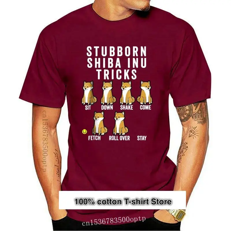 

Camiseta de Shiba Inu para hombre, camisa с принтом 3D de trucos, тренировочная, веселая, новая