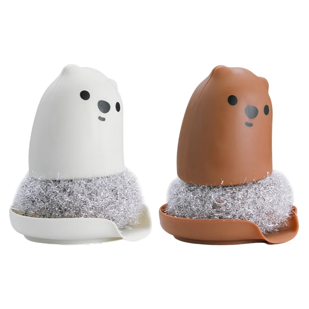 

Cleaning Dish Brush Pot Brushes Scrubber Kitchen Scrubbers Wash Bowl Pan Scrub Wok Pads Handle Sponge Scouring Reusable Tools