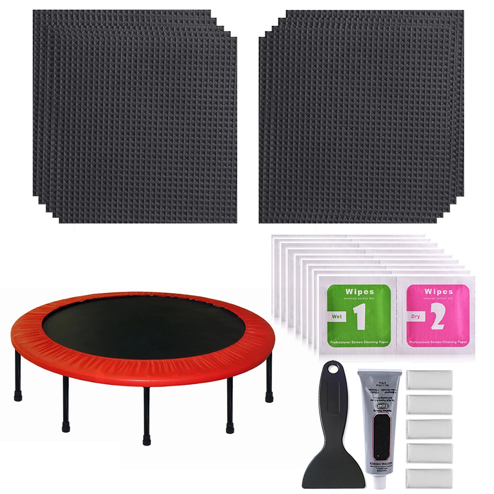 

Trampoline Patch Repair Kit Tear Hole Repairing Multipurpose Trampoline Fixing Kit Tent Patch Sports Accessories for Mattresses