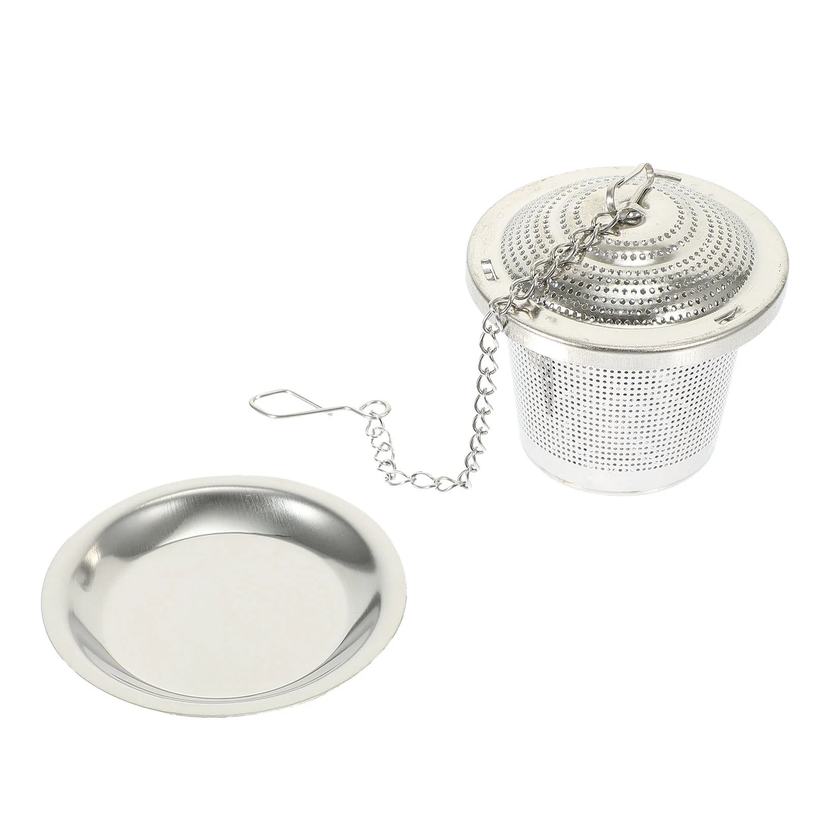 

Tea Infuser Strainerleaf Loose Mesh Filter Seasoning Stainless Steel Fine Steeper Strainers Metal Chaincooking Infusers Sieve