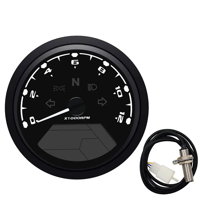 Тахометр 12 В для мотоцикла спидометр цилиндры 1-4 мотоциклетный датчик 12000RMP