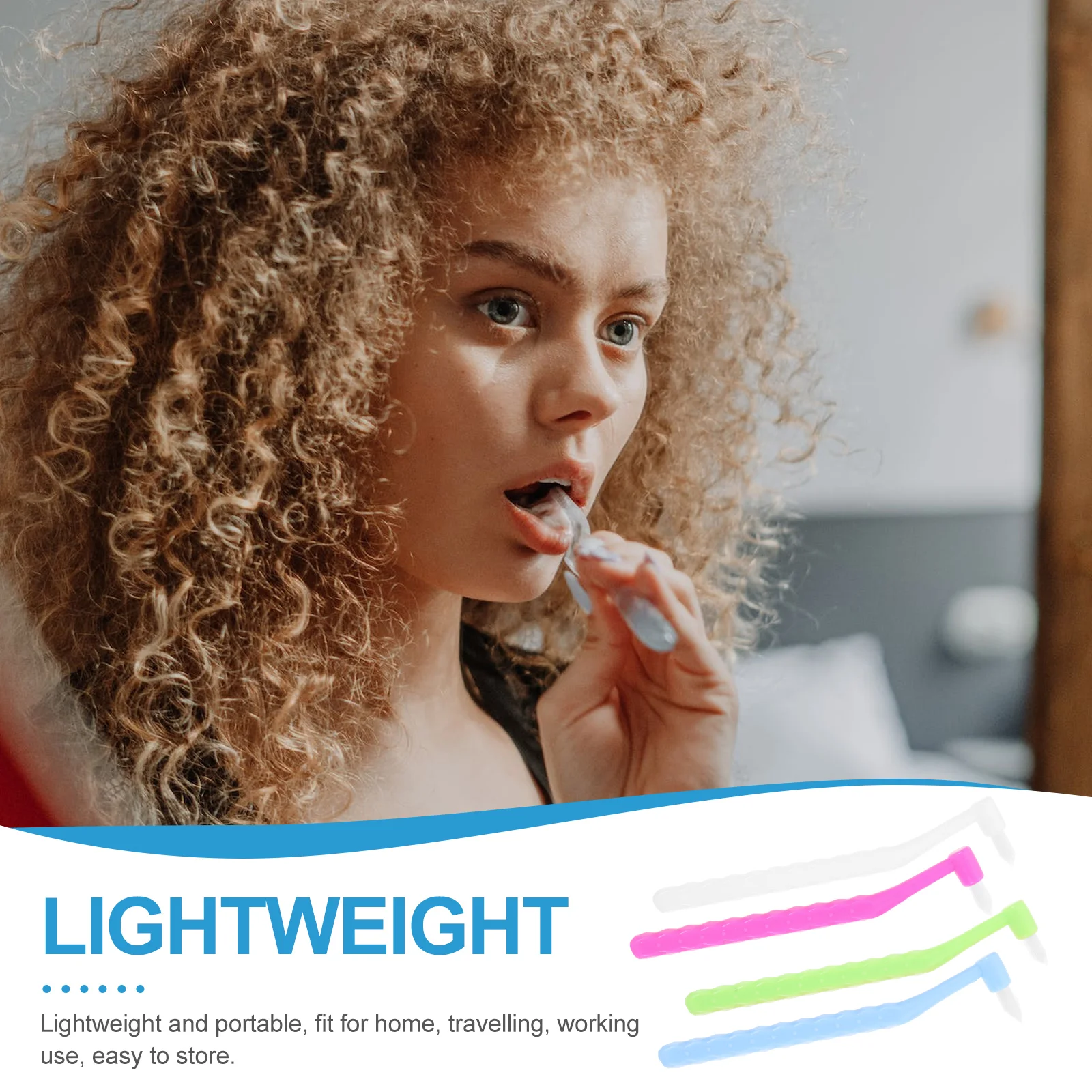 4 шт. зубные щетки для брекетов коническая нить волокно стоматологические