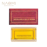 naomi transparent yellow rosin resin colophony low dust handmade rounded with box for violin viola cello bowed string