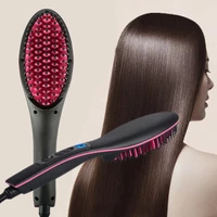 electric hair straightener ceramic hot combs straightener heating combs men beard straightener brush profissional styling tools
