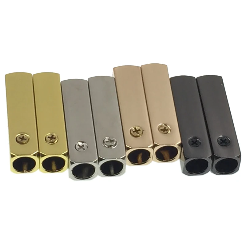 

Weiou (20 шт./5 комплектов) зеркальные золотистые Серебристые Металлические аглетные наконечники для замены строки для обуви с отверткой