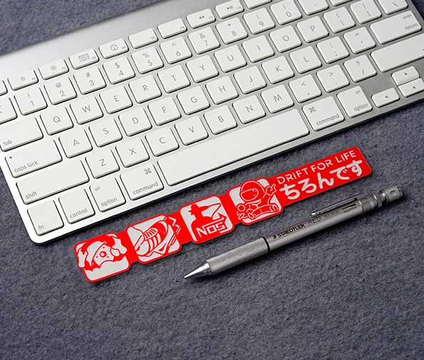 JDM модифицированные наклейки для автомобилей японские Мультяшные царапины