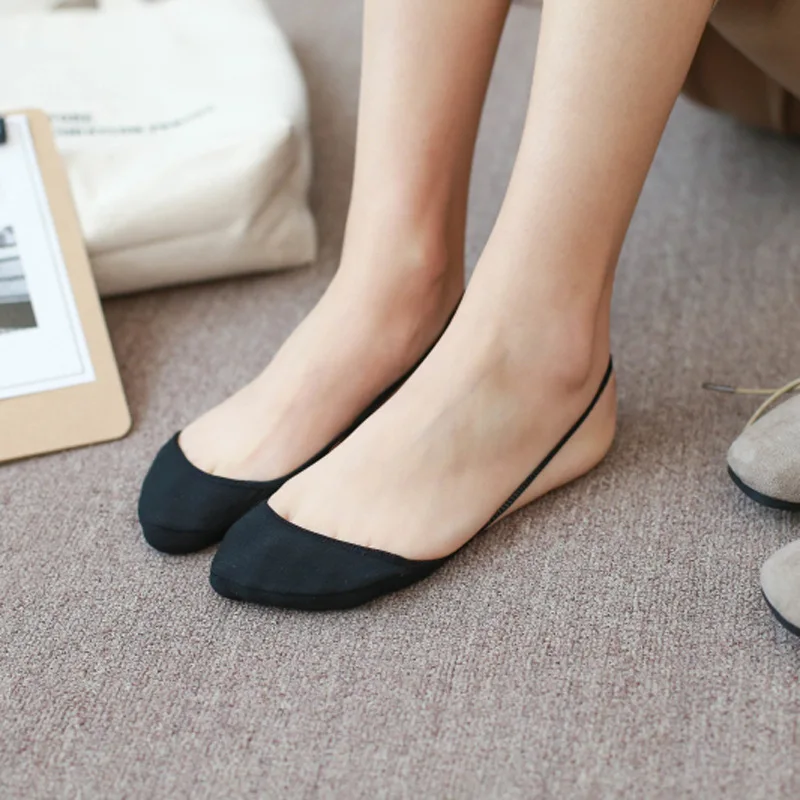 Garter Socks Seamless Summer Suspenders Personality High Heels Socks Shallow Mouth Ladies Socks Half Palm No Heel Cotton