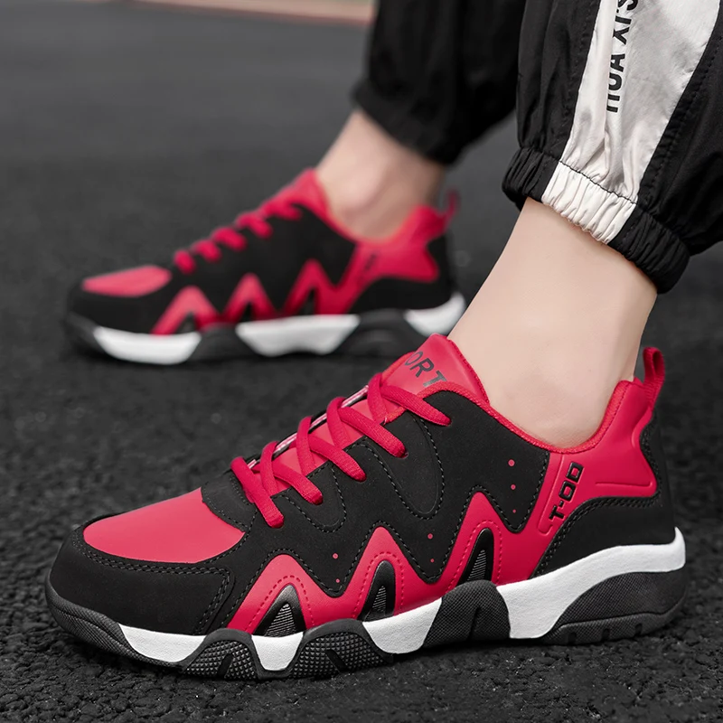 Men's Running Shoes Comfortable Sport Shoes Basketball Shoes Casual Sneakers Walking Shoes Trend Lace Up Tennis Sneakers for Men