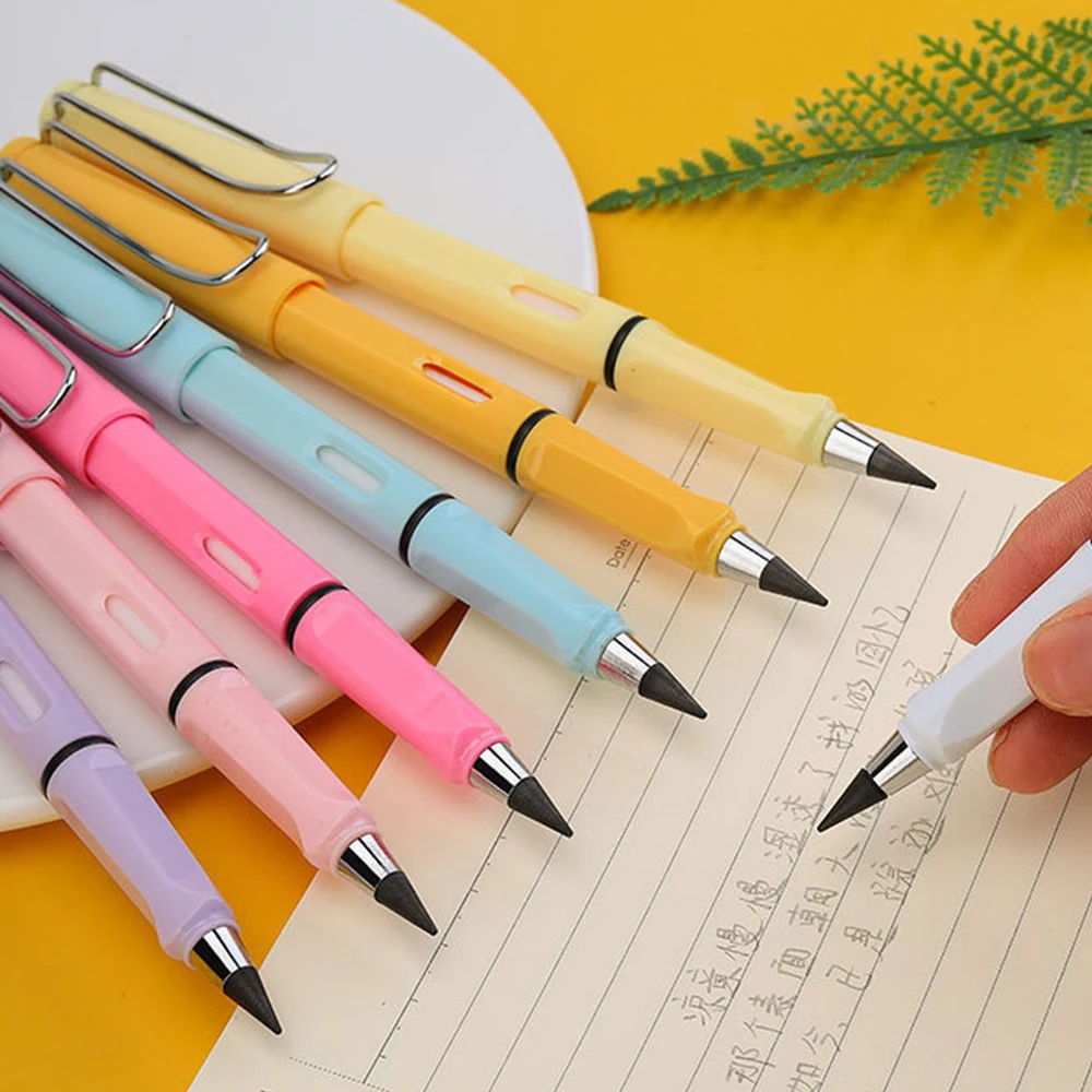 

Infinity Pencil Inkless Pencils Pens Eternal Portable Reusable Erasable Pen With Eraser Art Writing School Supplies Stationery