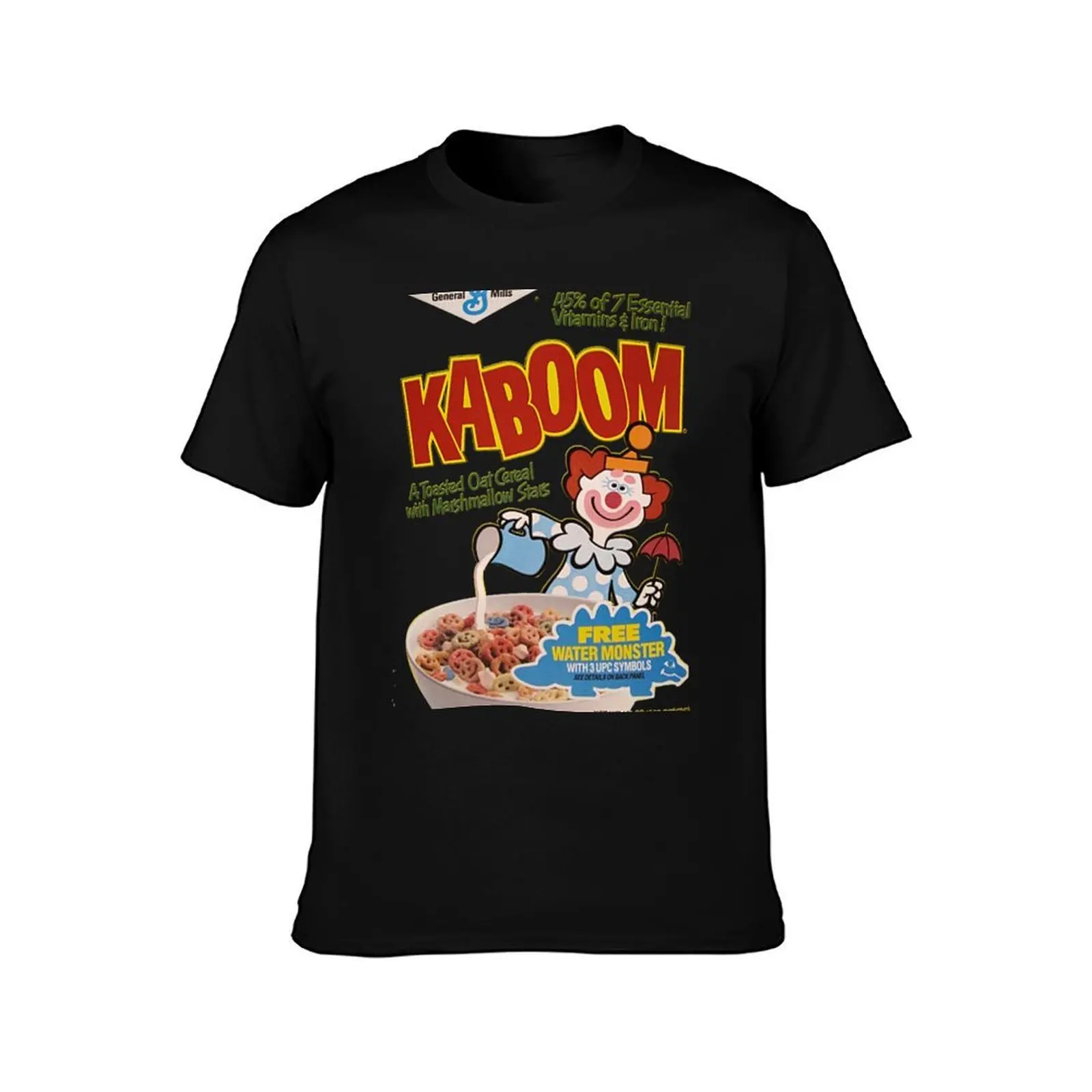 Фото Футболка Kaboom Cereal, мужская футболка с рисунком, мужская футболка из хлопка, футболка высокого качества, мужская повседневная футболка №2