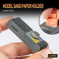 1pcs resinmetal model sand paper holder glue free sanding board repair accessories grinding polished tools
