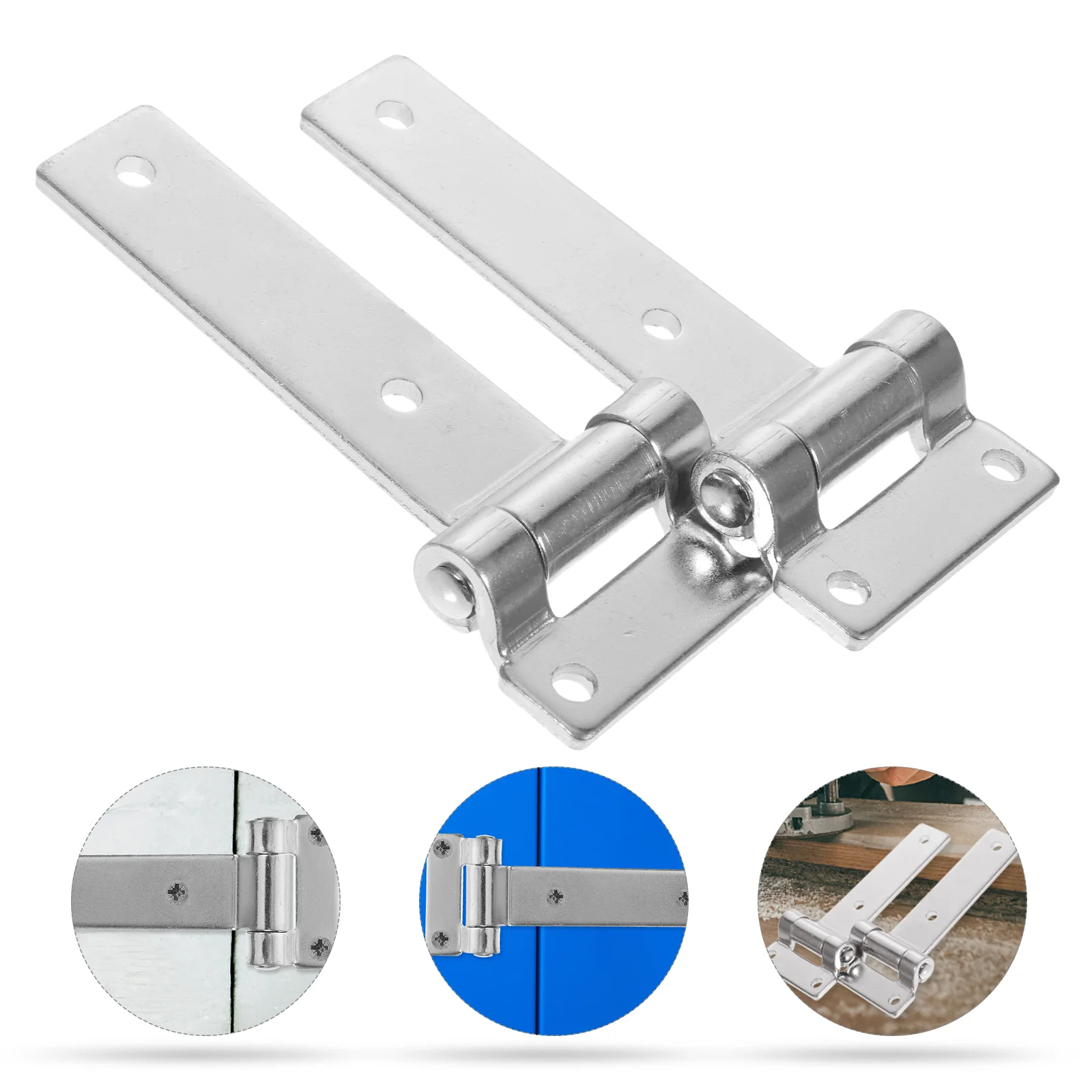 

2 Pcs Heavy Hinge Gate Hinges Duty Replacement Door Butt Cabinet Long Galvanized Steel Reinforced Torque