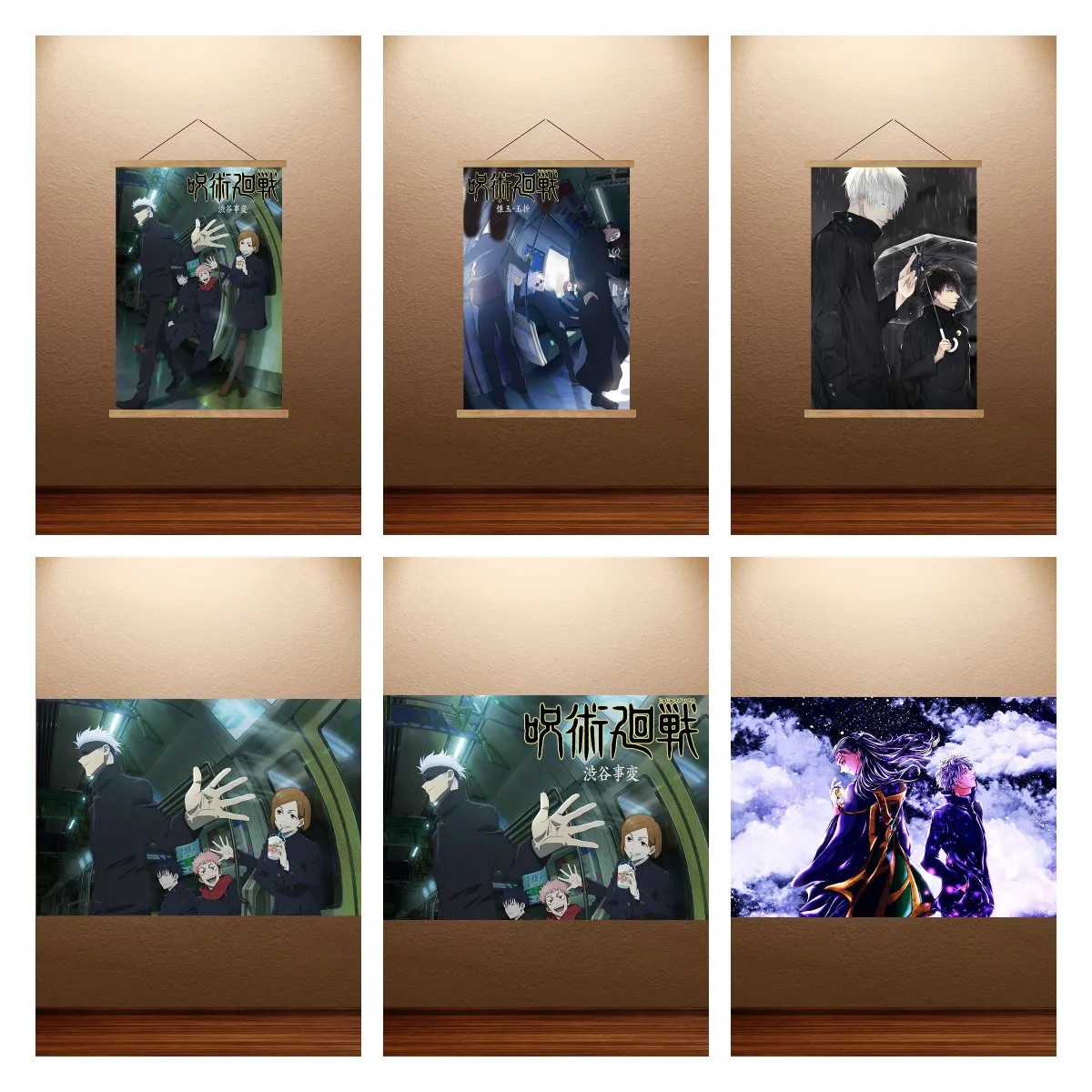 

Jujutsu Kaisen Poster Japanese Anime Poster Canvas Wall Painting Boy's Room Wall Decor Hanging Painting Wall Art Scroll Painting