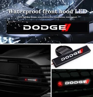 1pc car front grille light accessories led projector logo welcome lamps for dodge journey charger durango avenger dart challenge