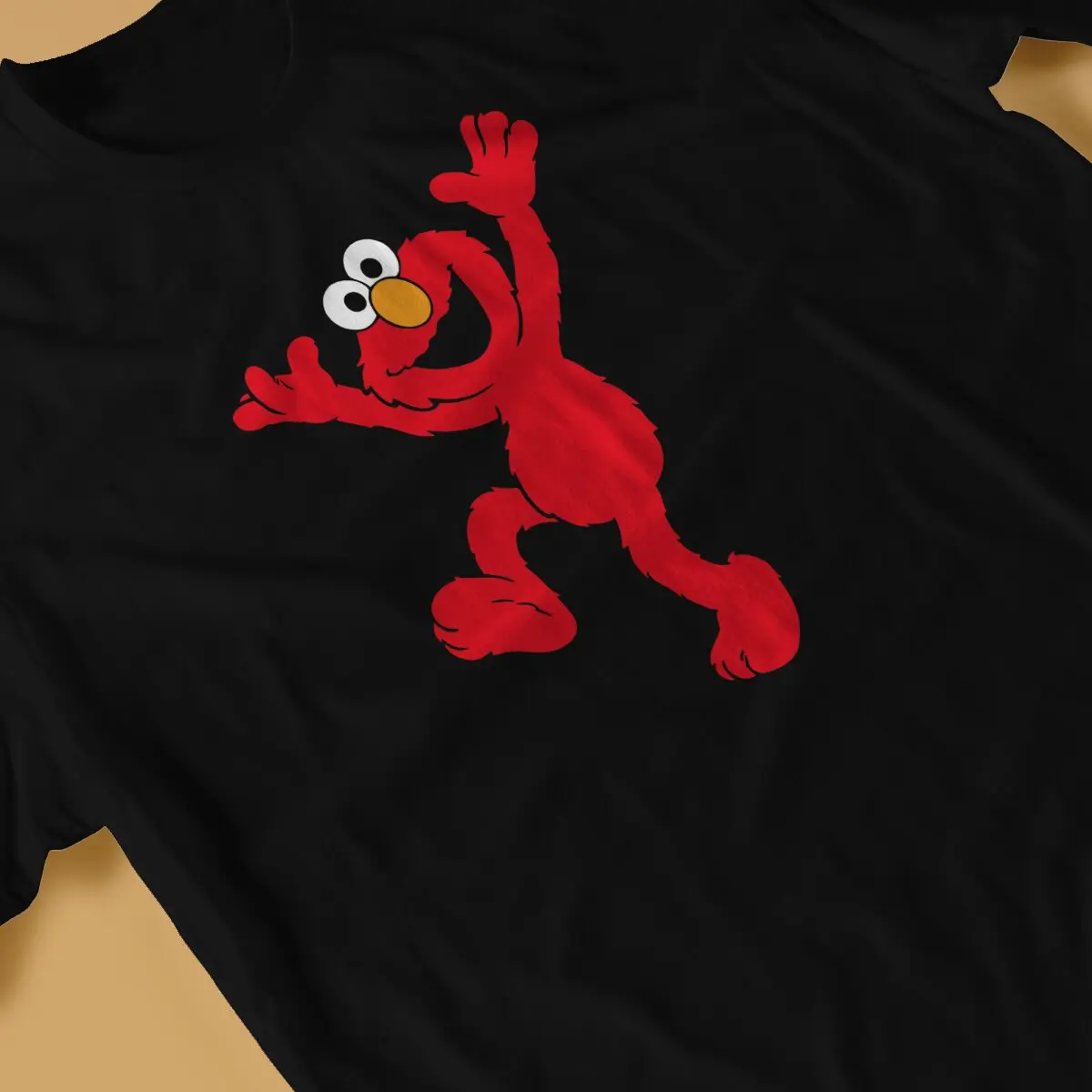 Мужская футболка с улицами кунжута модная стильная Elmo Hipster Ofertas круглым вырезом и