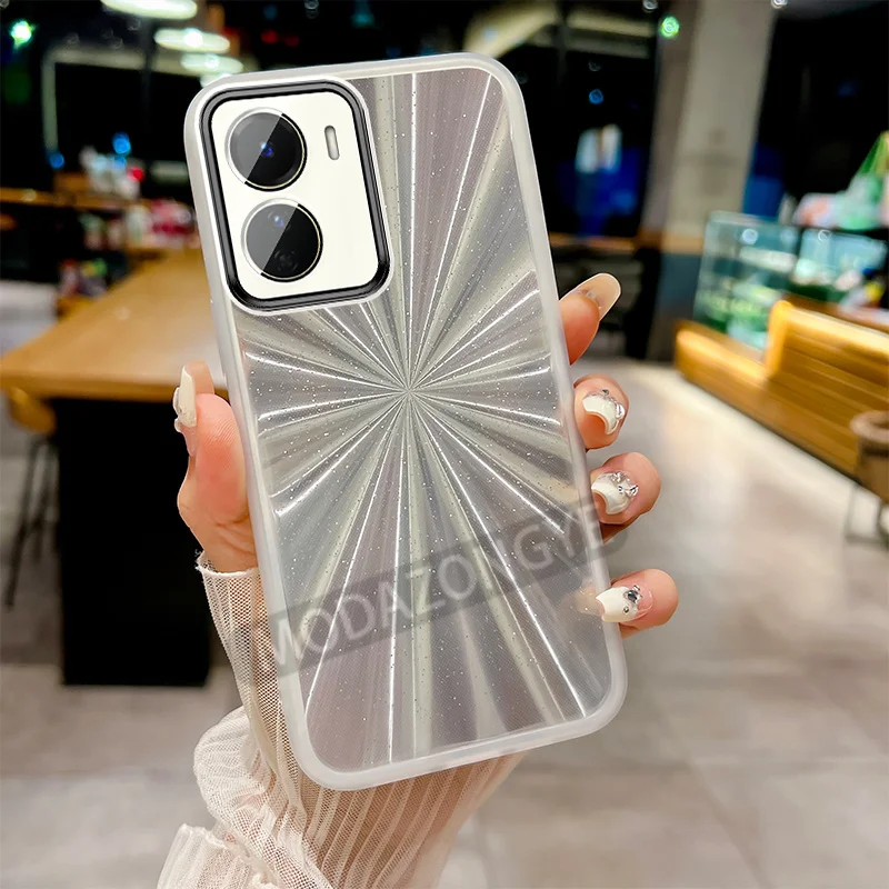 Чехол для телефона VIVO Y16 яркий прозрачный из ТПУ