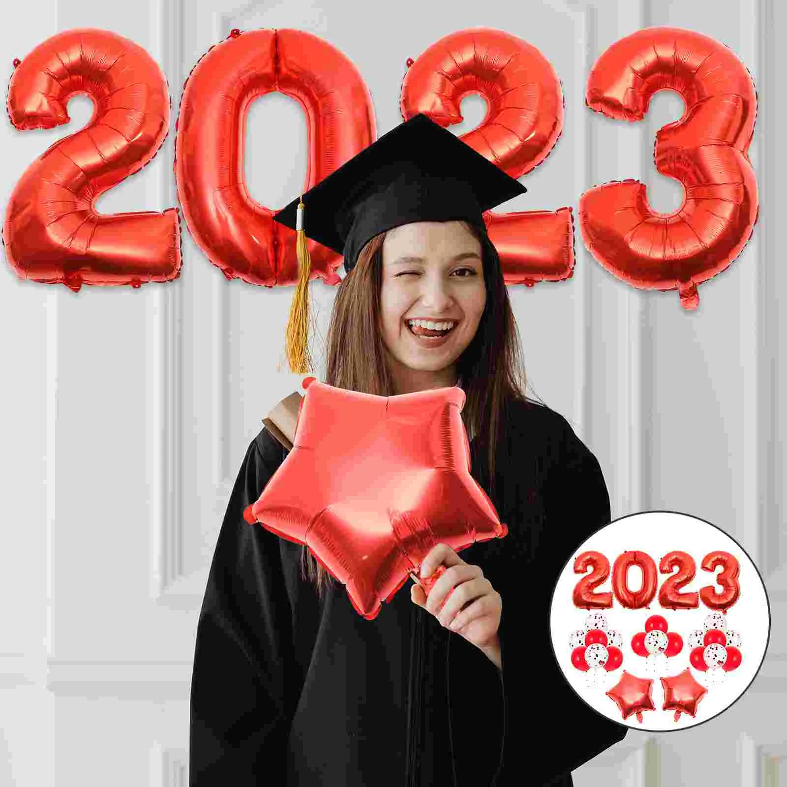 

Balloons Balloon New Partyyears Eve Year Congratulations Numbers Aluminum Props Latex3