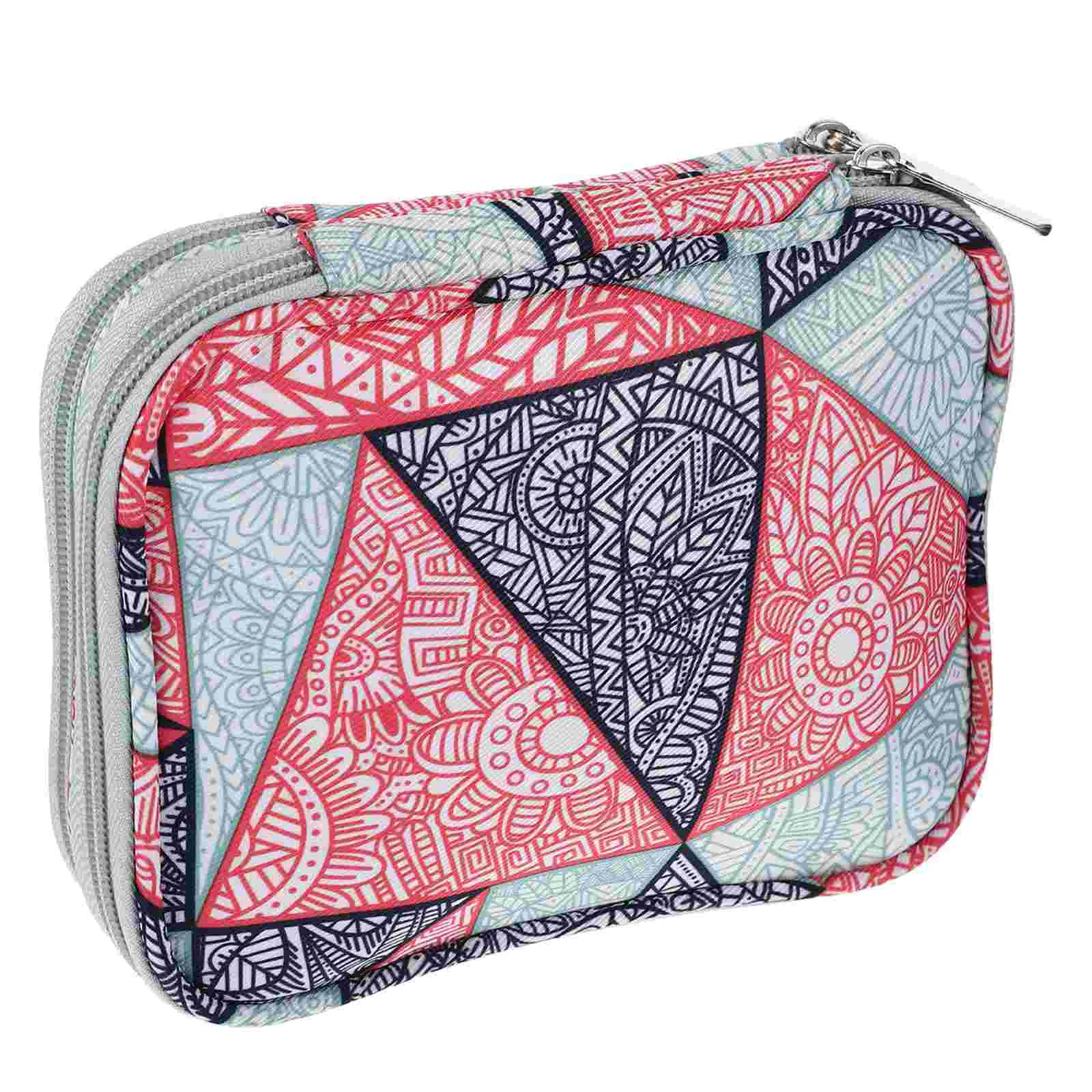 

Needles Crochet Organizer Storage Knitting Sewing Decorative Large Case Hook Accessories Tools Capacity Circular Zipper Empty