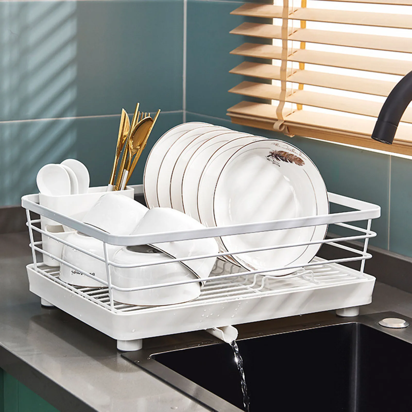 

Dish Drying Rack Large Kitchen Dish Rack Copper Kitchen Sink Organizer Dish Rack And Drainboard Set Red Copper Sponge Tray
