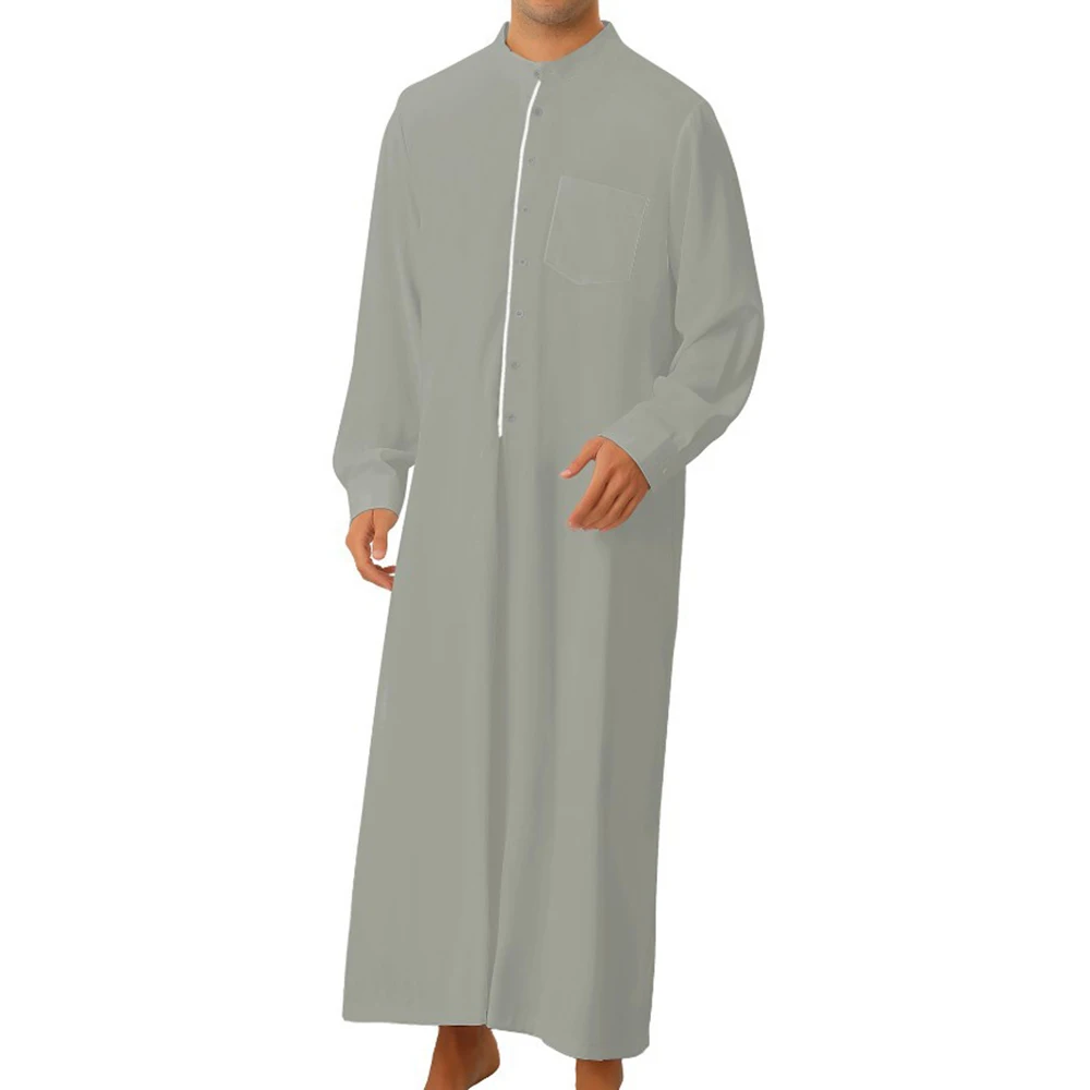 Islam Muslim Men Clothing Jubba Thobe Abaya Homme Musulman Caftan Islamic Robes Saudi Arabia Pakistan Eid Fashion Dress Djellaba