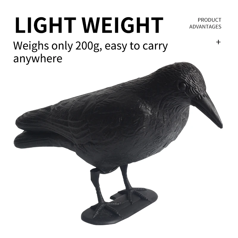 Черный ворона Охотничья приманка птица 3D мишень лук и стрела сдерживание пугала