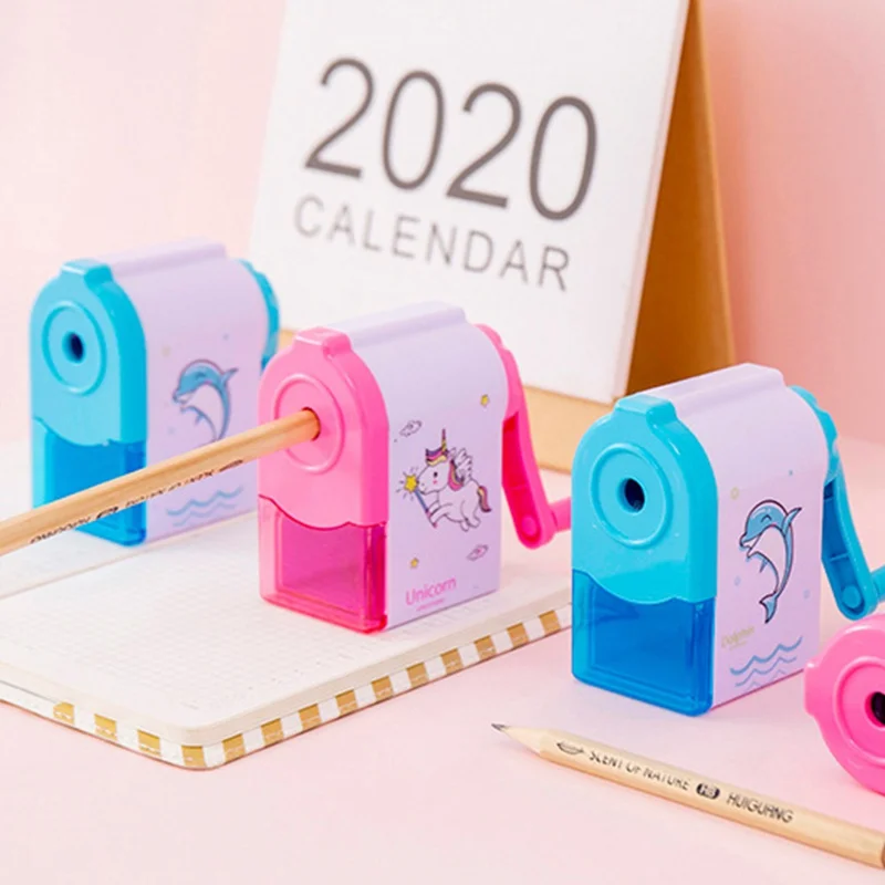 

1 Pc Cute Unicorn Dolphin Mechanical Sharpener For Pencil School Office Supplies Creative Stationery Back To School