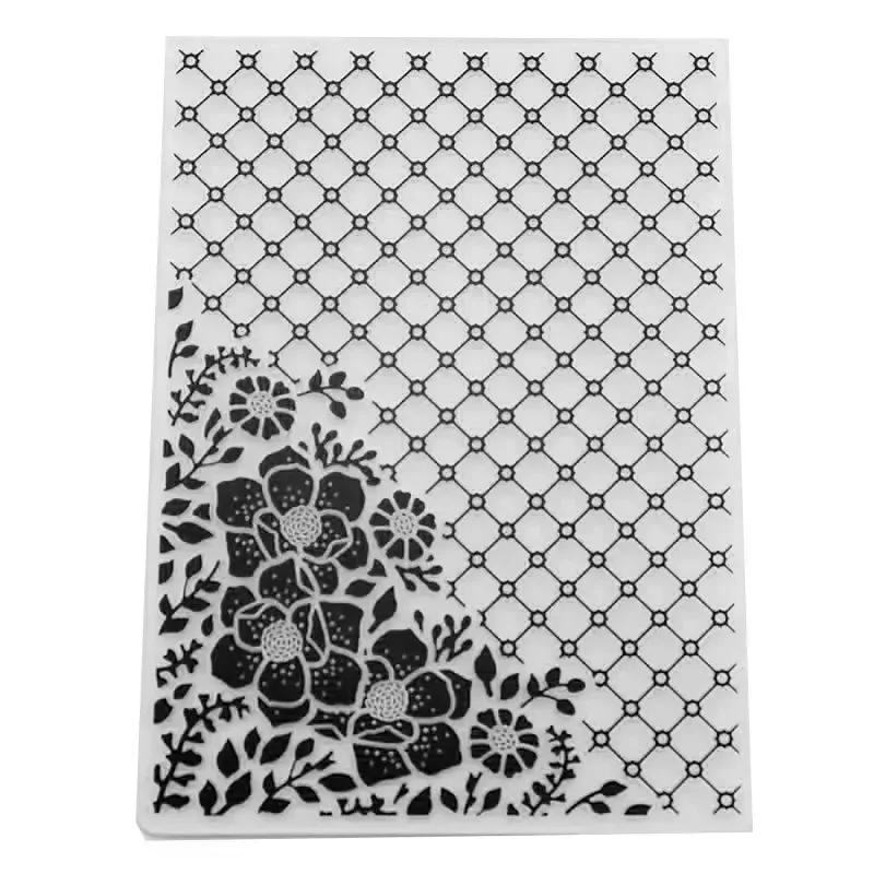 Цветочный и текстурированный фон в клетку пластиковая фотобумага шаблон форма