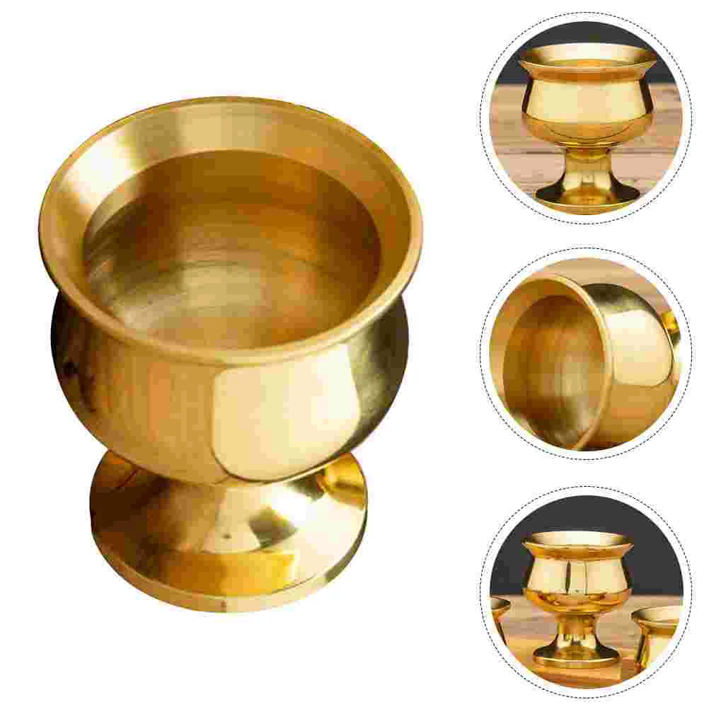 

Cup Offering Waterbrass Bowls Tibetan Goblet Altar Bowlworship Glasses Lamp Holy Cups Chalice Sacrifice Ghee Copper Oil
