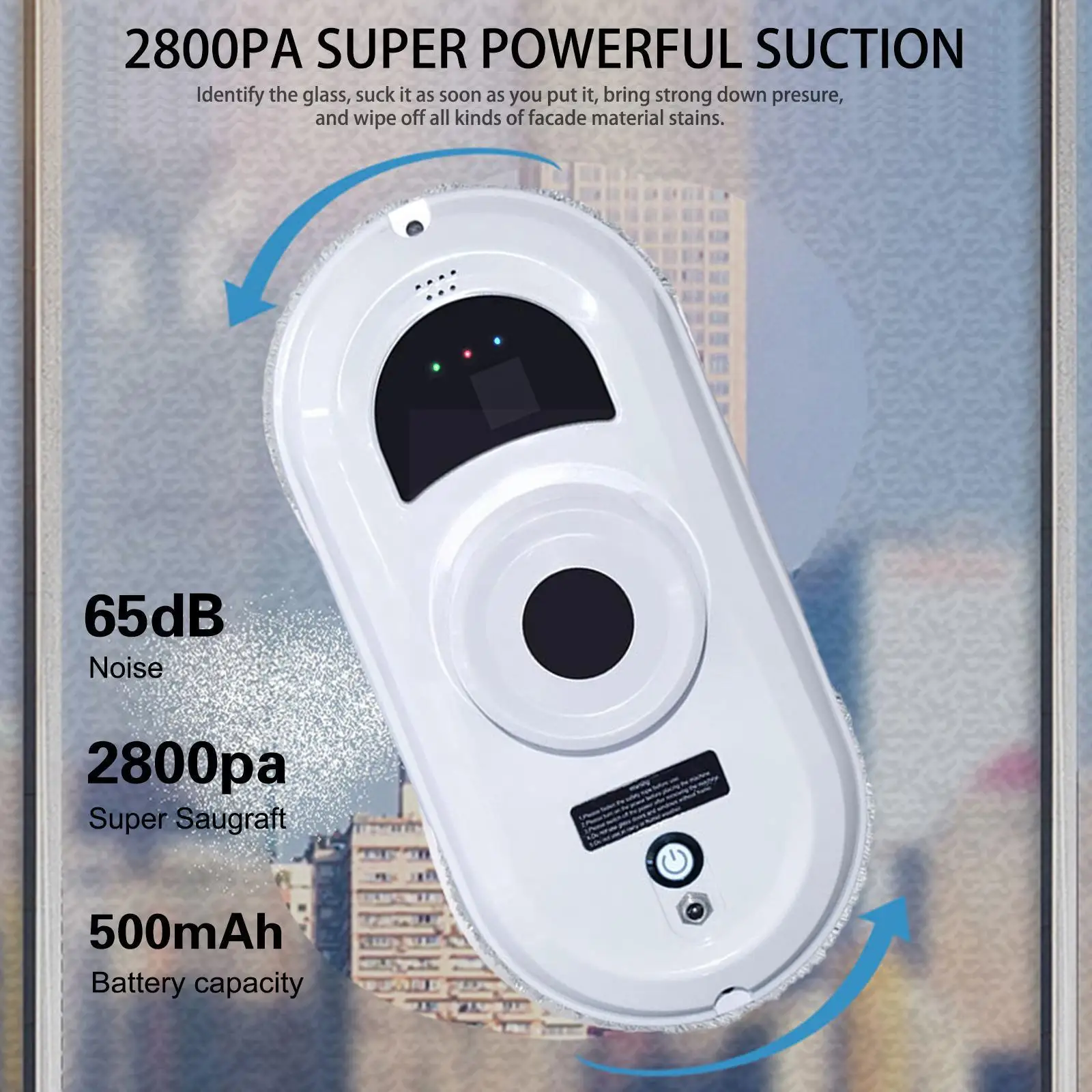

Ultra Thin Robot Vacuum Cleaner Window Cleaning Robot Window Cleaner Electric Glass Limpiacristales Remote Control For Home Z7z7
