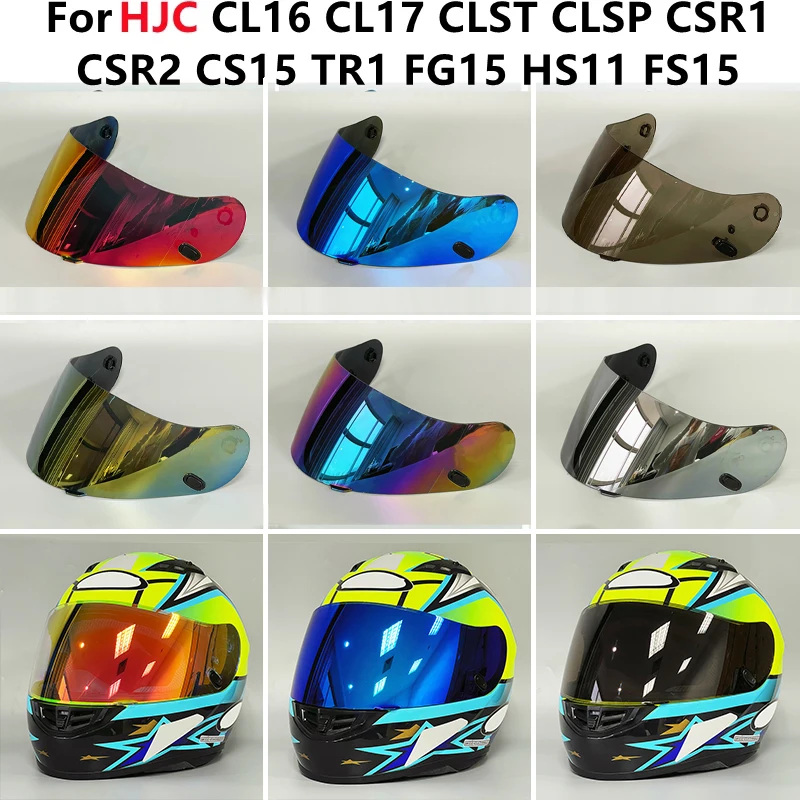 Helmet Visor for HJC CL16 CL17 CLST CLSP CSR1 CSR2 CS15 TR1 FG15 HS11 FS15 Helmet Shields Uv Protection Capacete Accessories