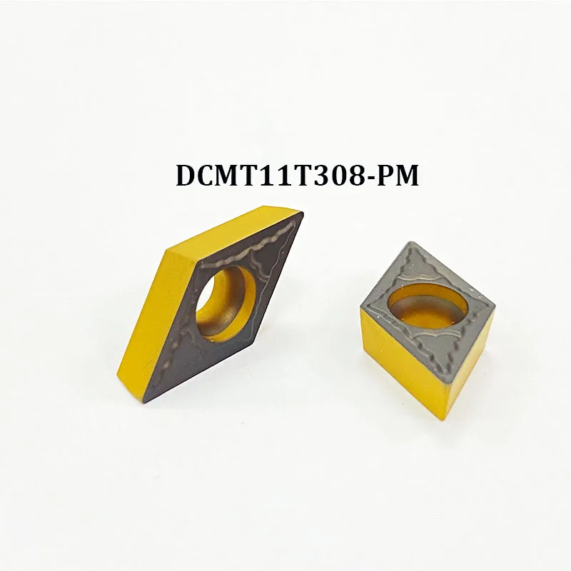 

1 коробка/10 шт. ЧПУ внешний токарный инструмент DCMT11T308 PM-S010 карбидная вставка для стального лезвия токарные аксессуары токарный инструмент