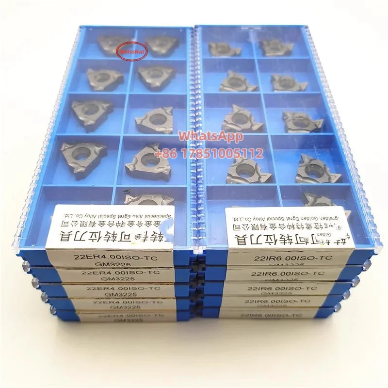 

22ER/22IR 3,5ISO-TC/4.0ISO-TC/4,5ISO-TC/5.0ISO-TC/5,5ISO-TC/6.0ISO-TC/ N55-TC/N60-TC твердосплавные пластины, вставка для токарной обработки резьбы