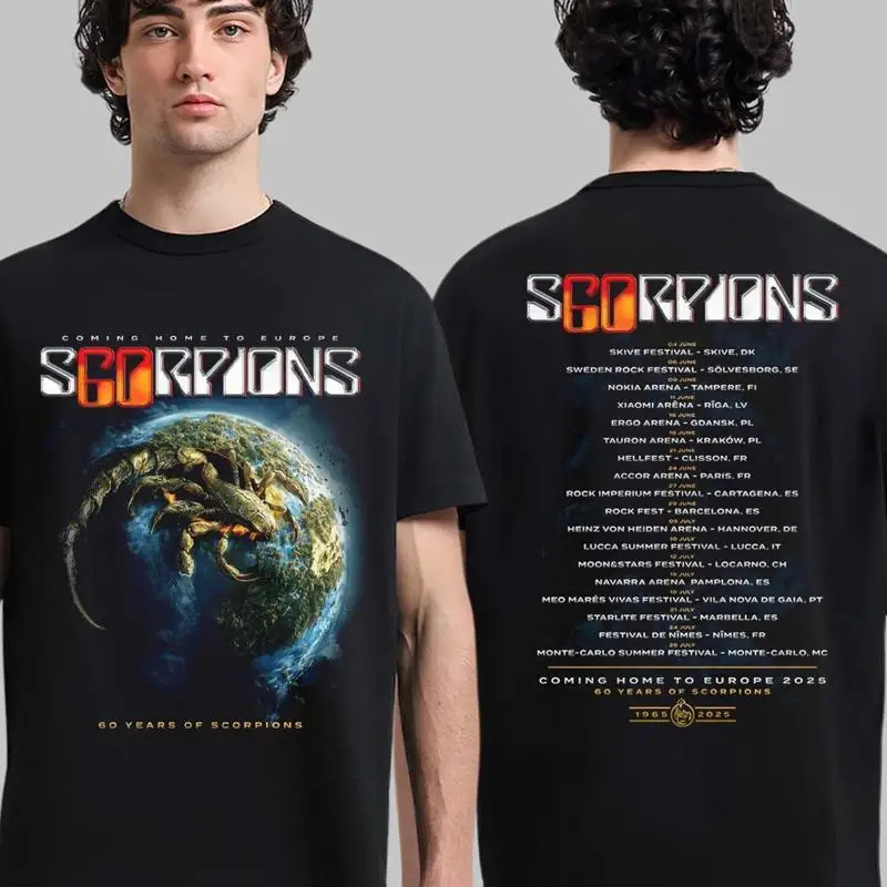 Фото Футболка Scorpions 60 Years Of European Tour 2025 Planet Rock Art №1