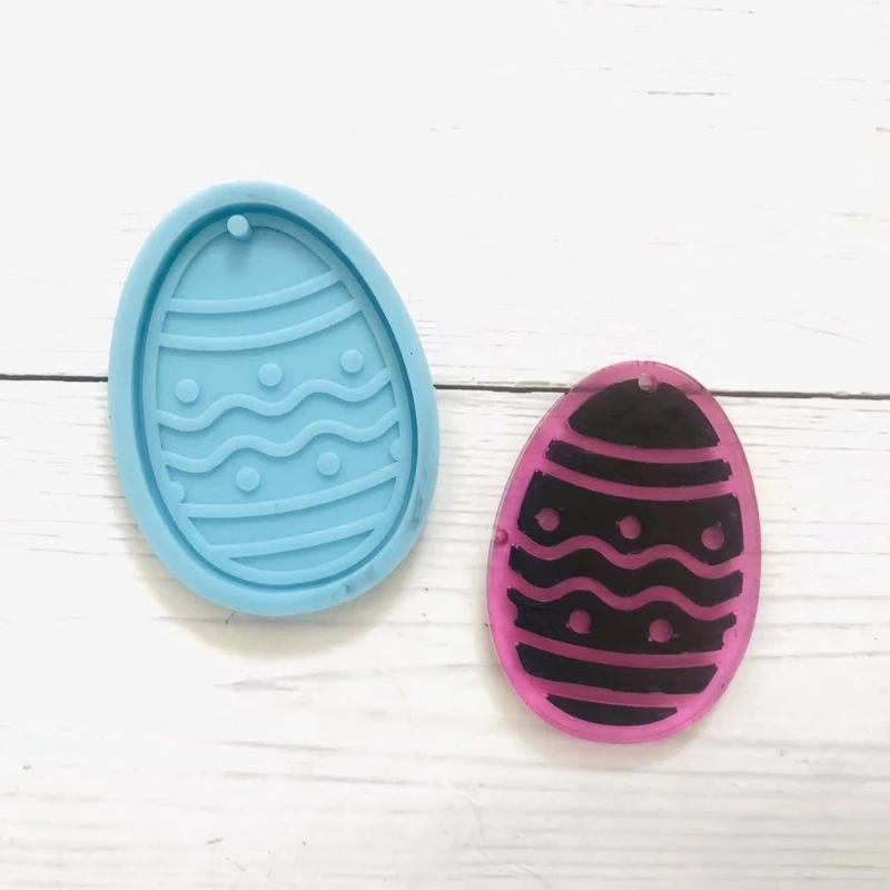 

DIY Crafts Easter Rabbit Carrots Pendant Silicone Mould Creative Easter Bunny Egg Dinosaur Owl Keychain Resin Mold