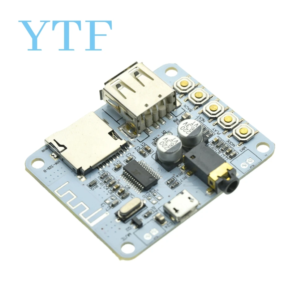 Плата аудиоресивера Bluetooth с USB-разъемом для TF-карты декодирование