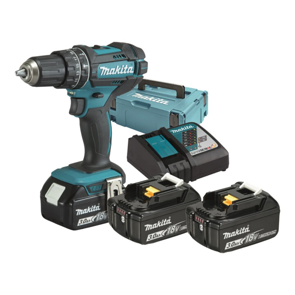 

Makita Cordless Impact Drill 18V with 3 Batteries DHP482RF3J