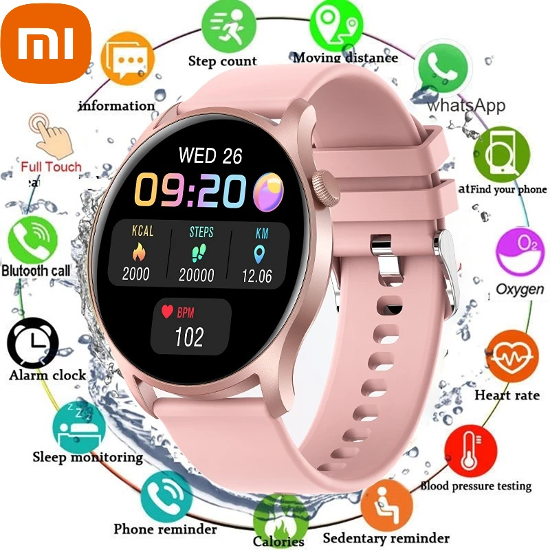 

XIAOMI Smart Watch Women Full Touch Screen Multi-sport Mode Weather Waterproof for Bluetooth Smartwatch Men for Android IOS