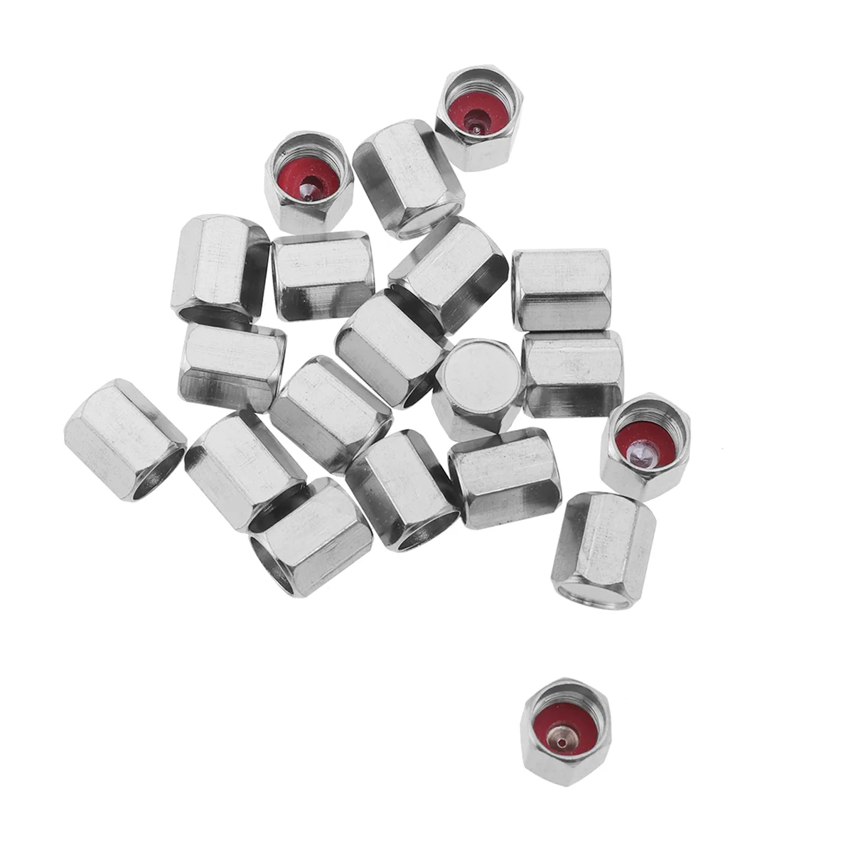 

20PCS Hexagon Universal Useful Portable Tyre Caps Stem Wheels Accessories for Vehicle