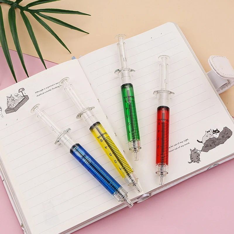 

1pcs Injection Ballpen Doctor Nurse Ball Point Pen Office School Stationery Pen Syringe Needle Ballpoint Pen