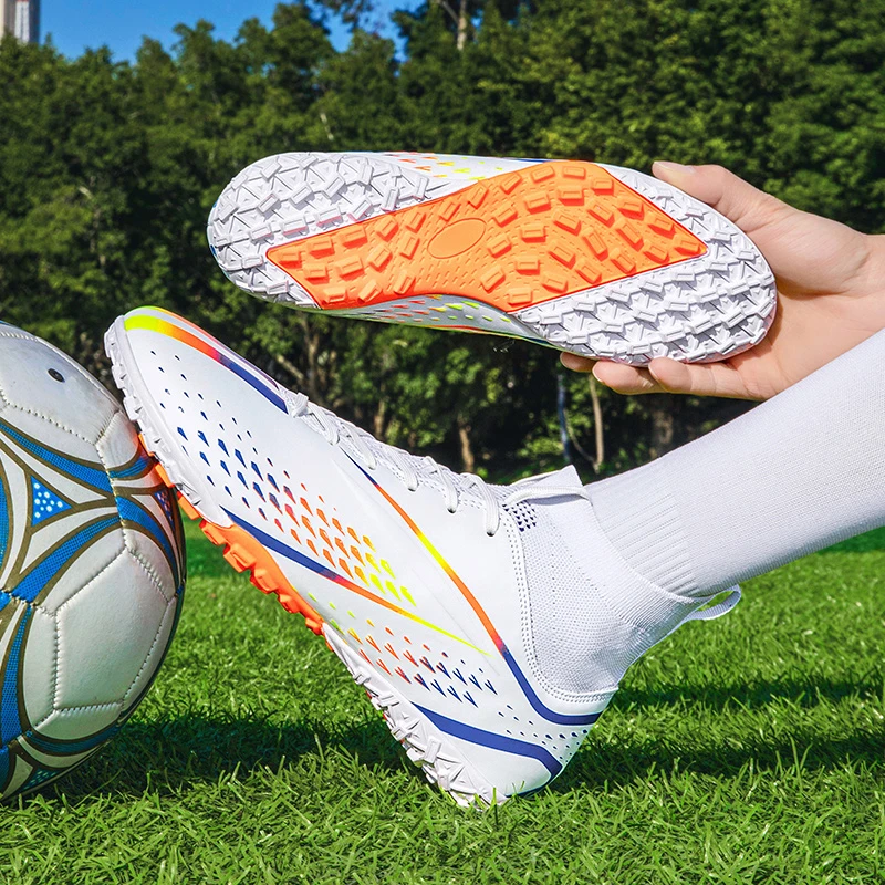 Professional Game Soccer Shoes Fashion Football Shoes Youth  Non-slip Football Training Shoes Wear Resistant Breathable High-top