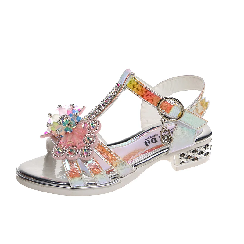 

Toddler Little Girls Sandals Girls Heel Dance Shoes Princess Girls Party Shoes Children’s LED Sandals Peep Toe Summer Kids Shoes